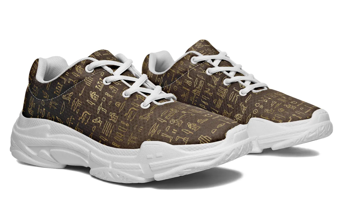 Hieroglyphics Chunky Sneakers