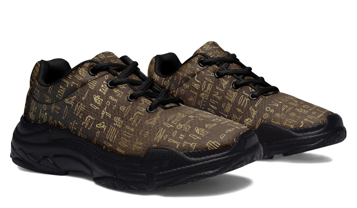 Hieroglyphics Chunky Sneakers