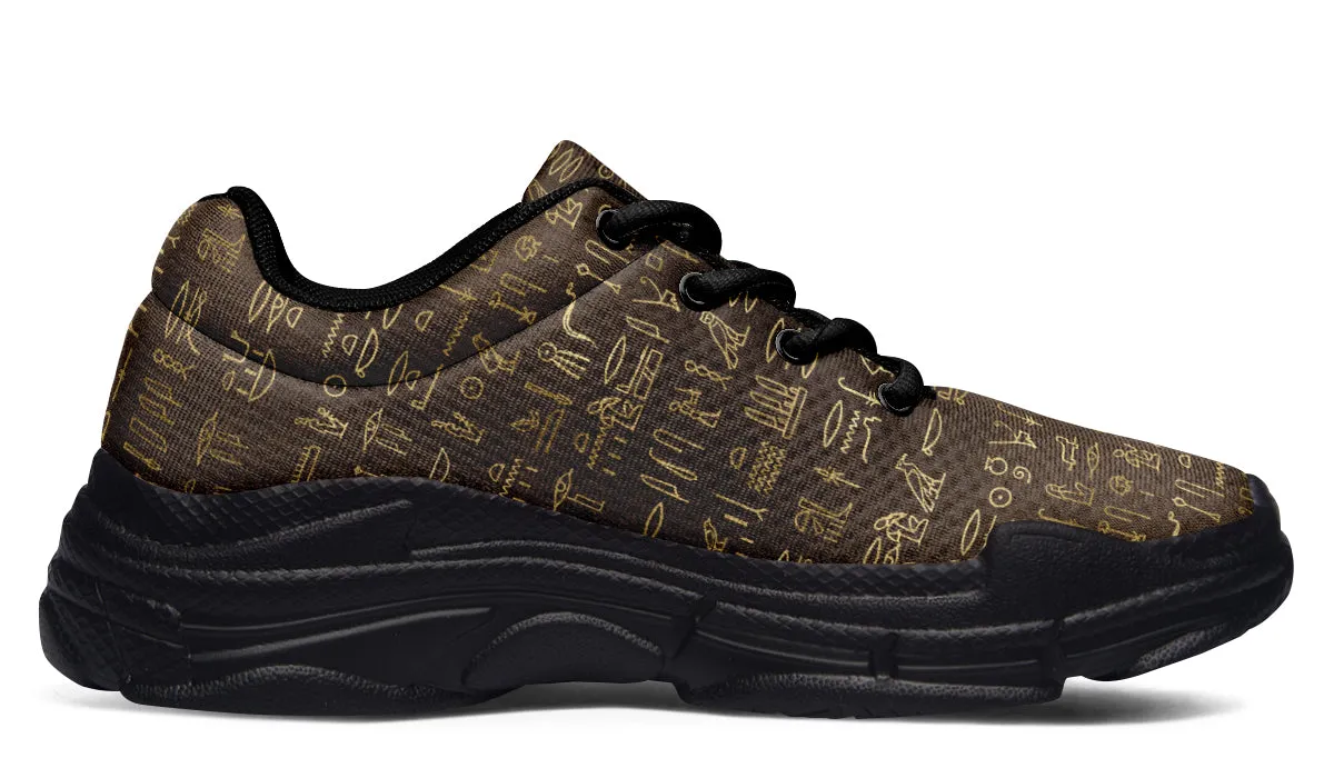 Hieroglyphics Chunky Sneakers