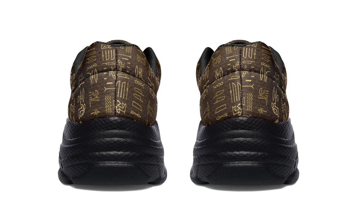 Hieroglyphics Chunky Sneakers