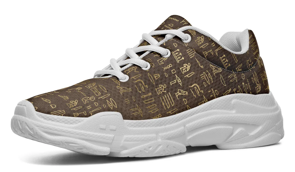 Hieroglyphics Chunky Sneakers