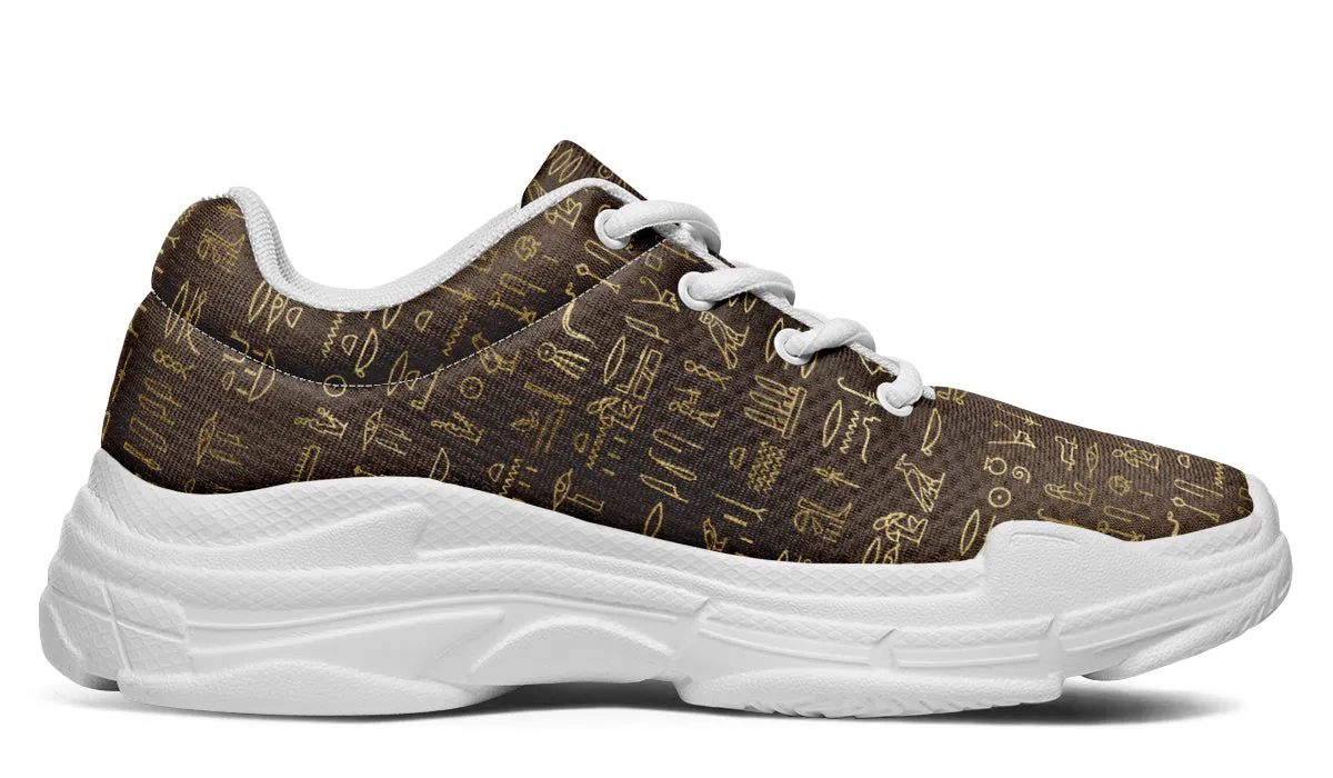 Hieroglyphics Chunky Sneakers
