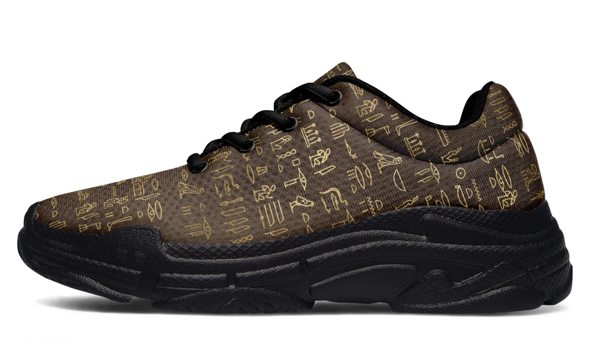 Hieroglyphics Chunky Sneakers