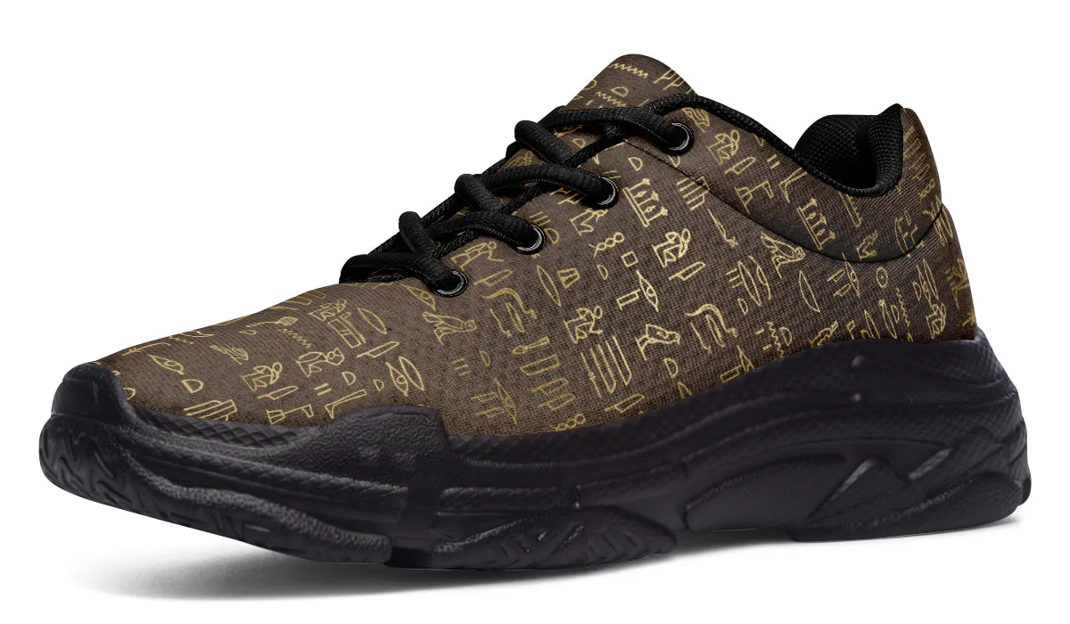 Hieroglyphics Chunky Sneakers