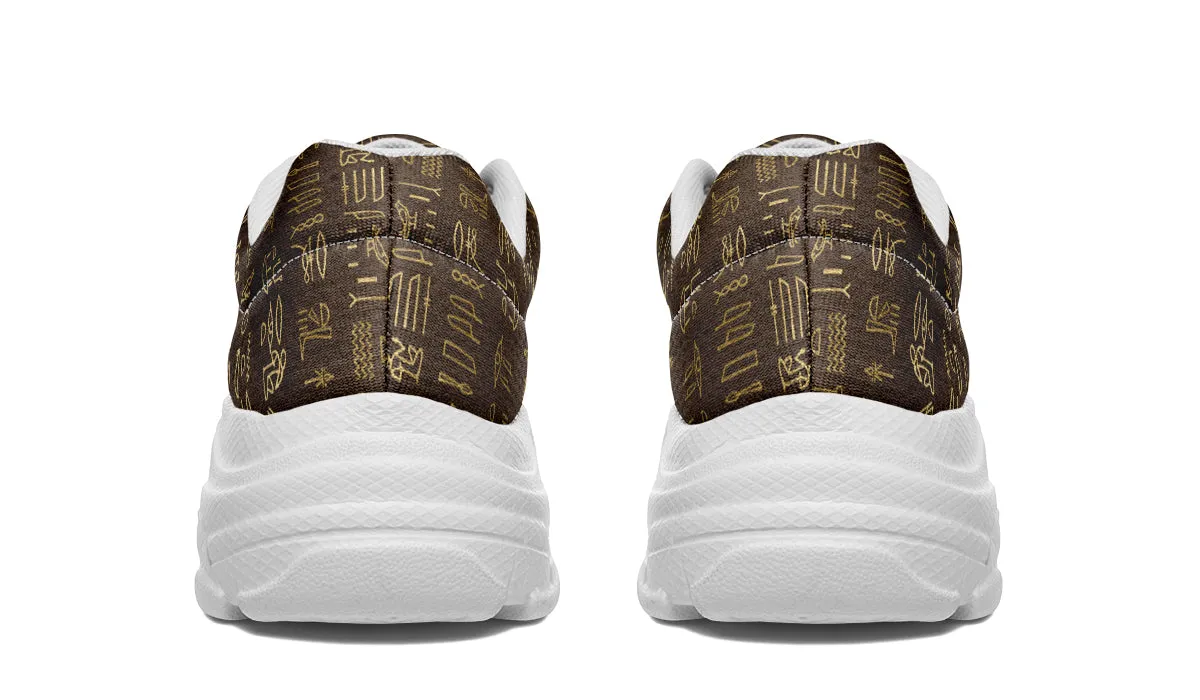 Hieroglyphics Chunky Sneakers