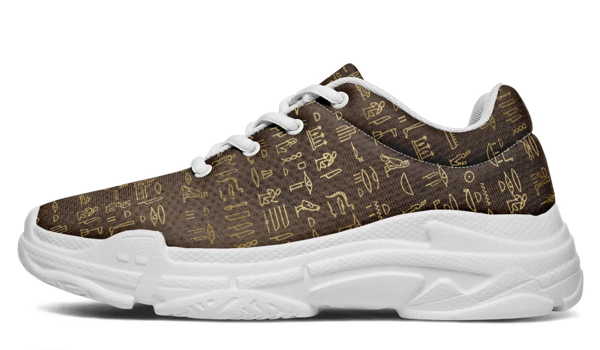 Hieroglyphics Chunky Sneakers