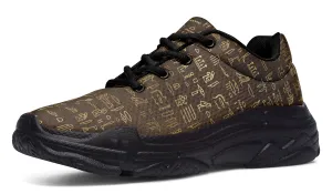 Hieroglyphics Chunky Sneakers