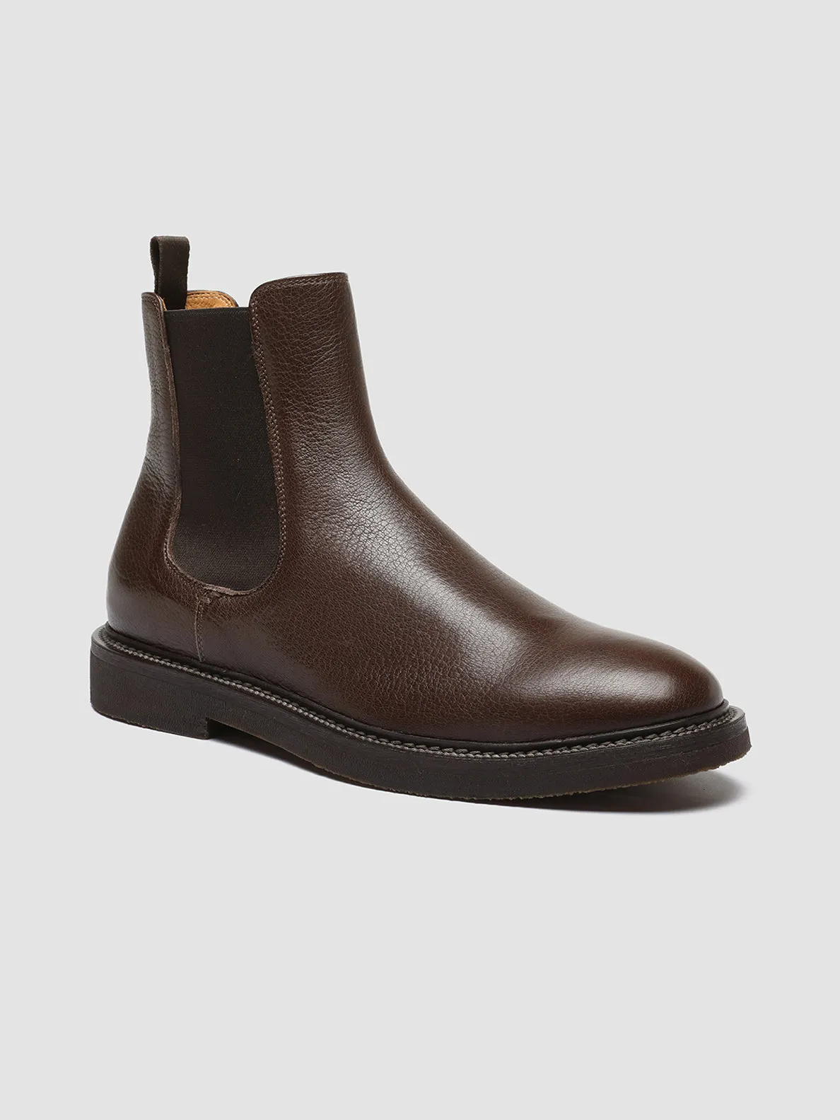 HOPKINS FLEXI 204 - Brown Leather Chelsea Boots