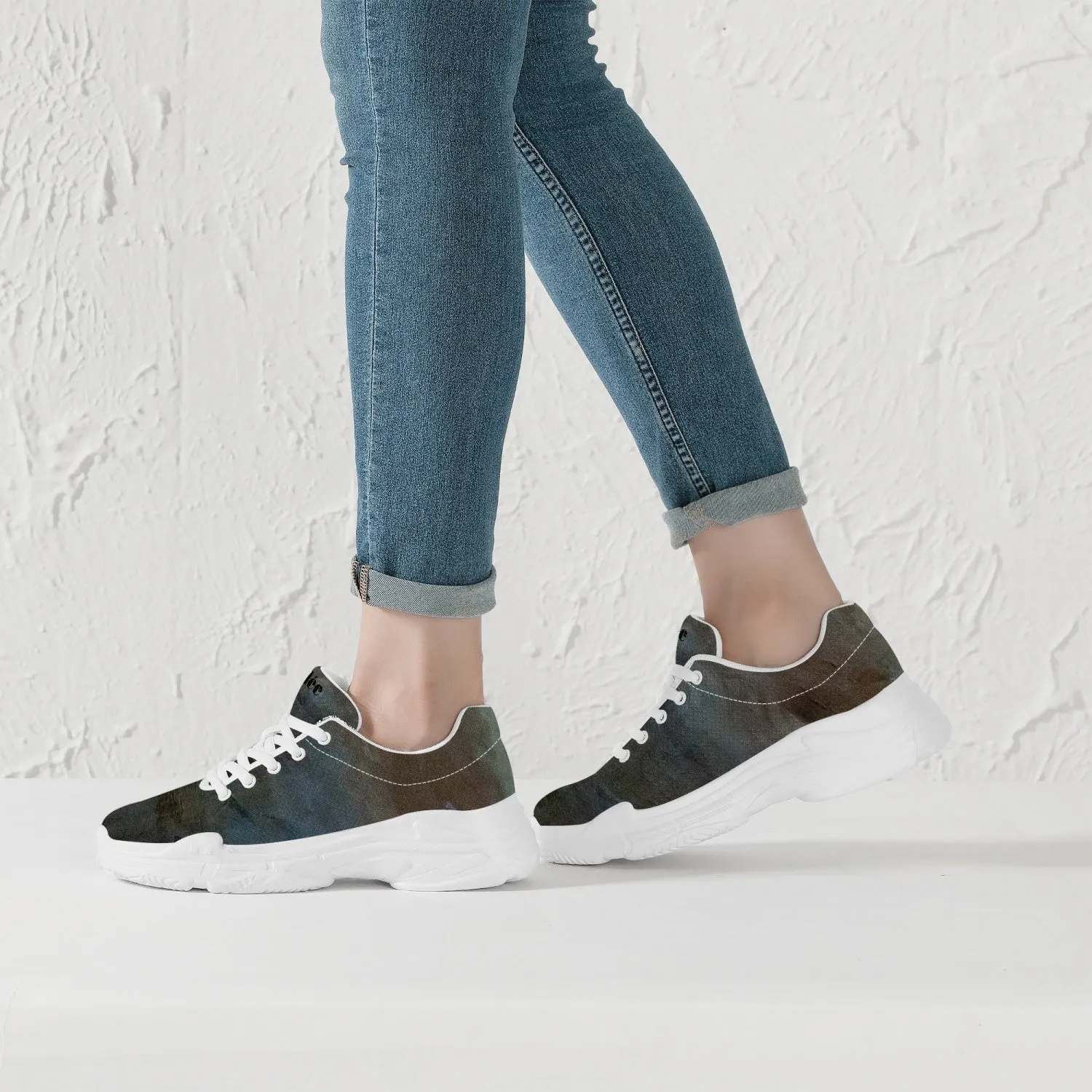 Idee Trendy Chunky Sneakers - White/Black