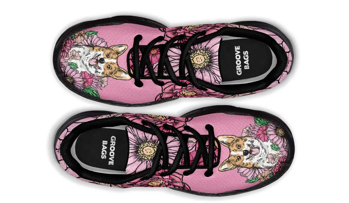 Illustrated Corgi Chunky Sneakers