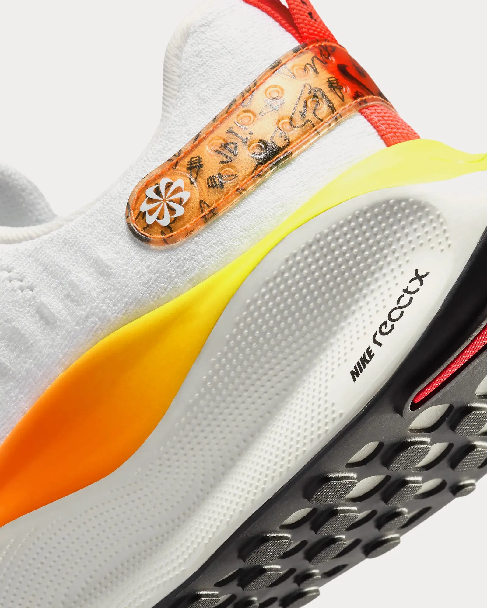 InfinityRN 4 White / Bright Crimson / Total Orange / Black Running Shoes