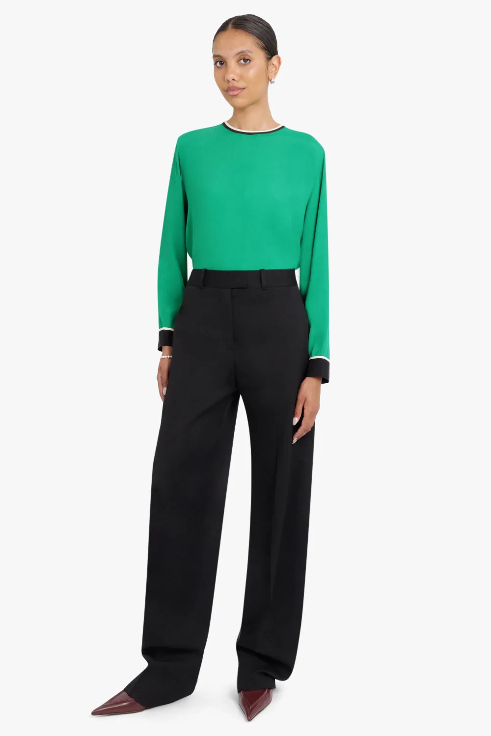 JAGGER LONG COOL WOOL PANTS | BLACK