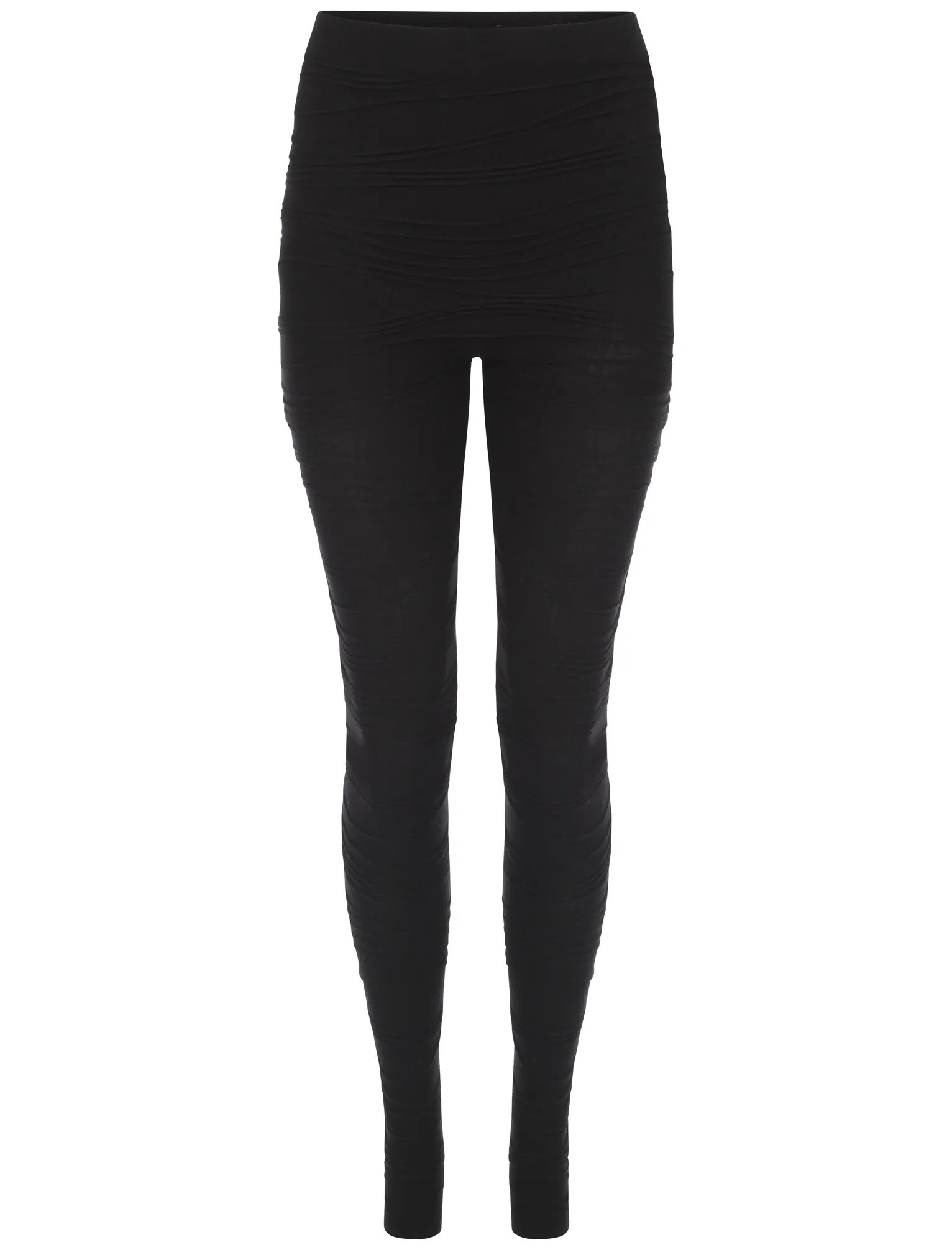 Jasmine ruched effect leggings in black