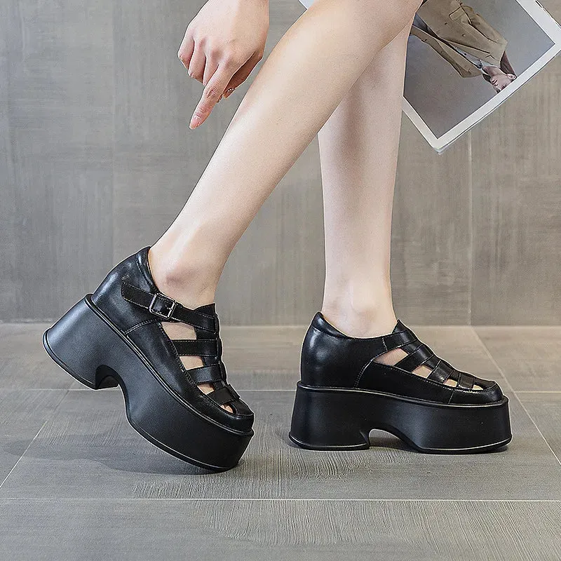 Joskaa 2024 New Platform Wedge Chunky Sandals