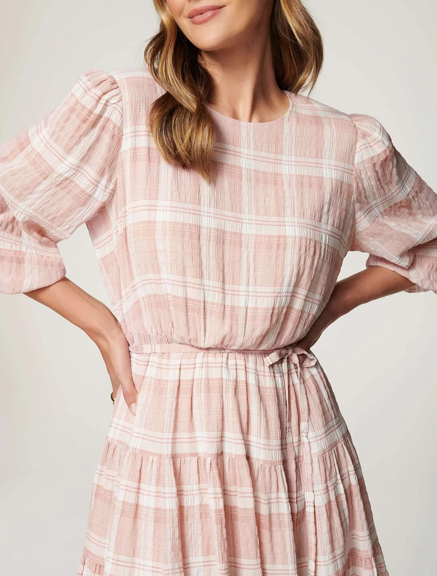 Kendall Check Skater Dress