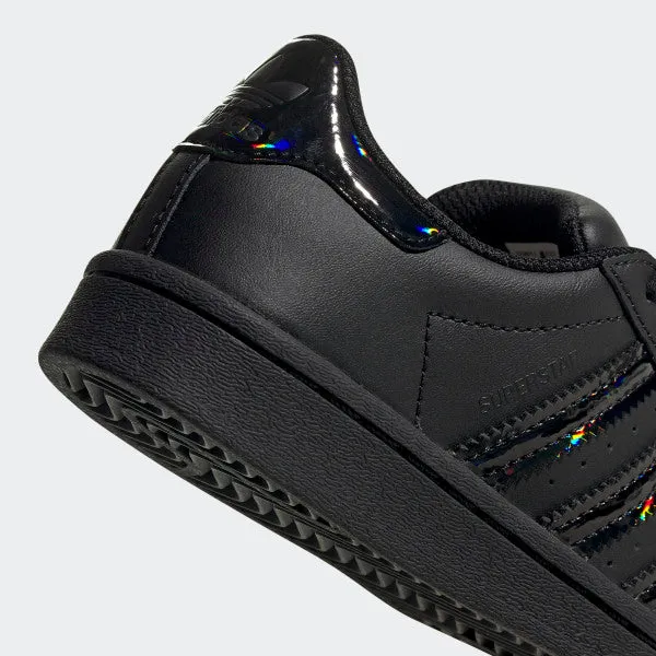 Kid's adidas Originals Black Iridescent Superstar Shoes