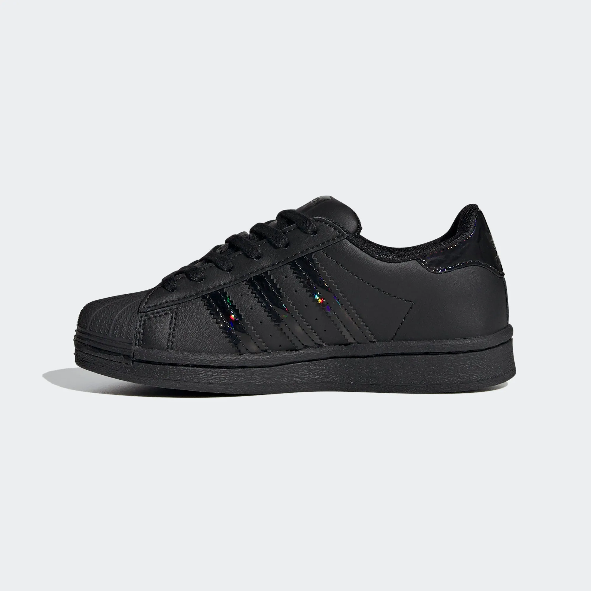 Kid's adidas Originals Black Iridescent Superstar Shoes