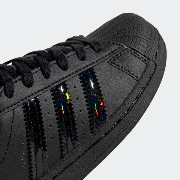 Kid's adidas Originals Black Iridescent Superstar Shoes