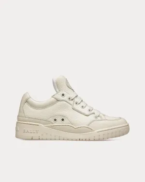 Kiro Leather Dusty White Low Top Sneakers