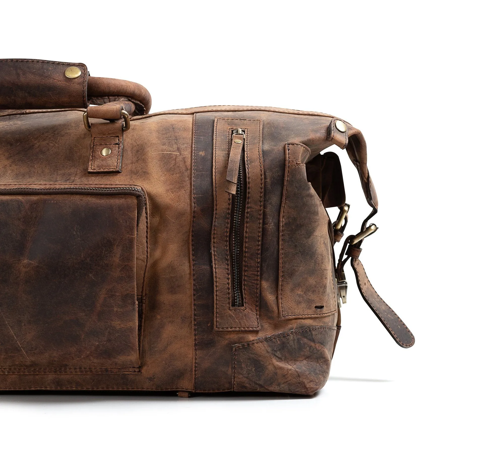 Leather Duffle Bag - ORLANDO