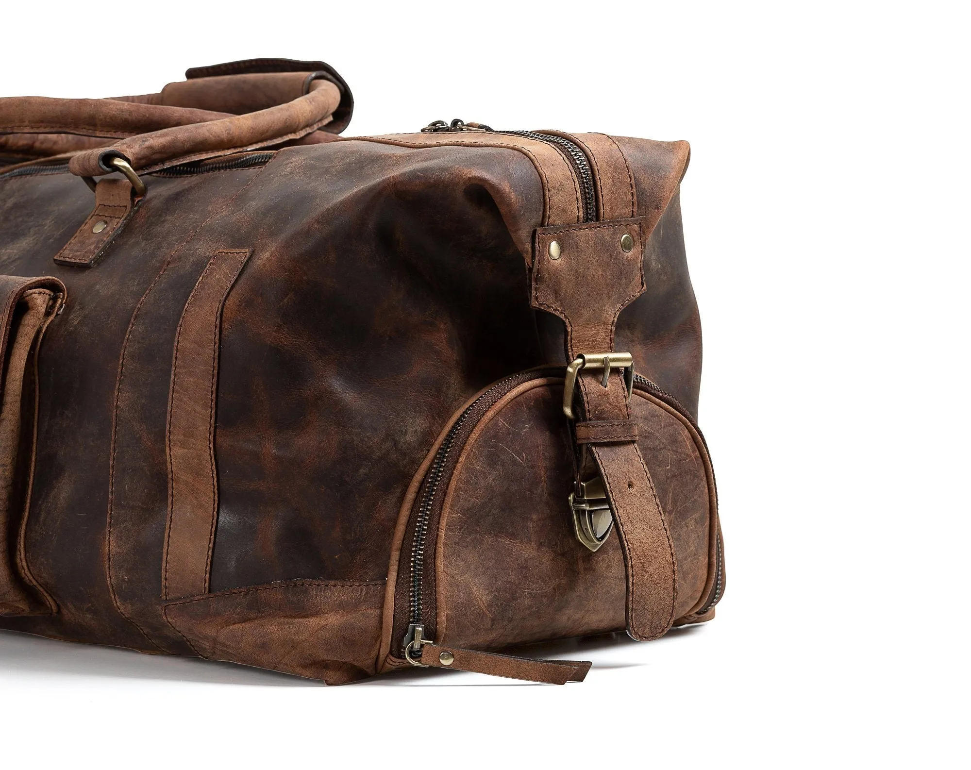 Leather Duffle Bag - ORLANDO