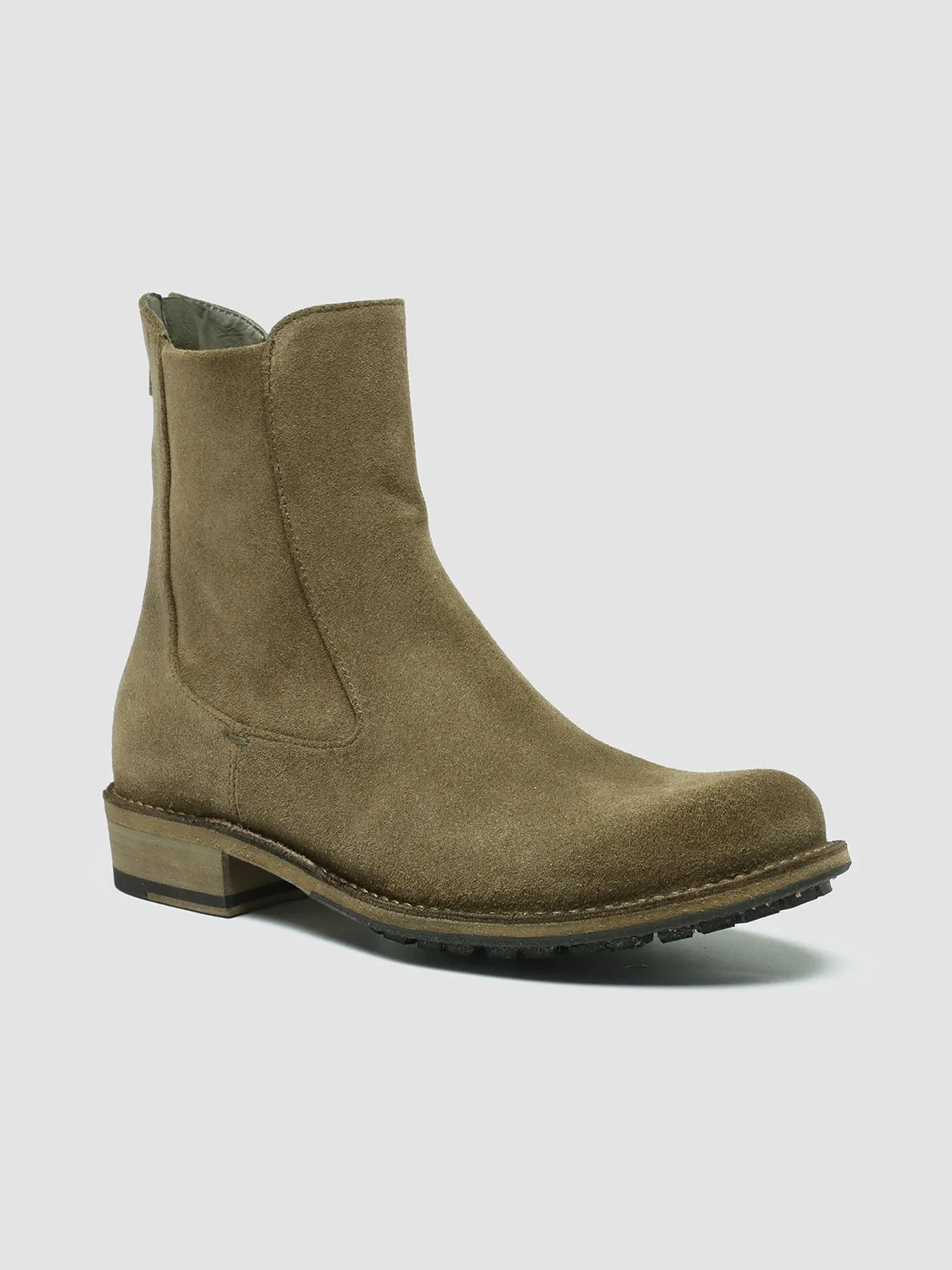 LEGRAND 229 - Taupe Suede Zip Boots