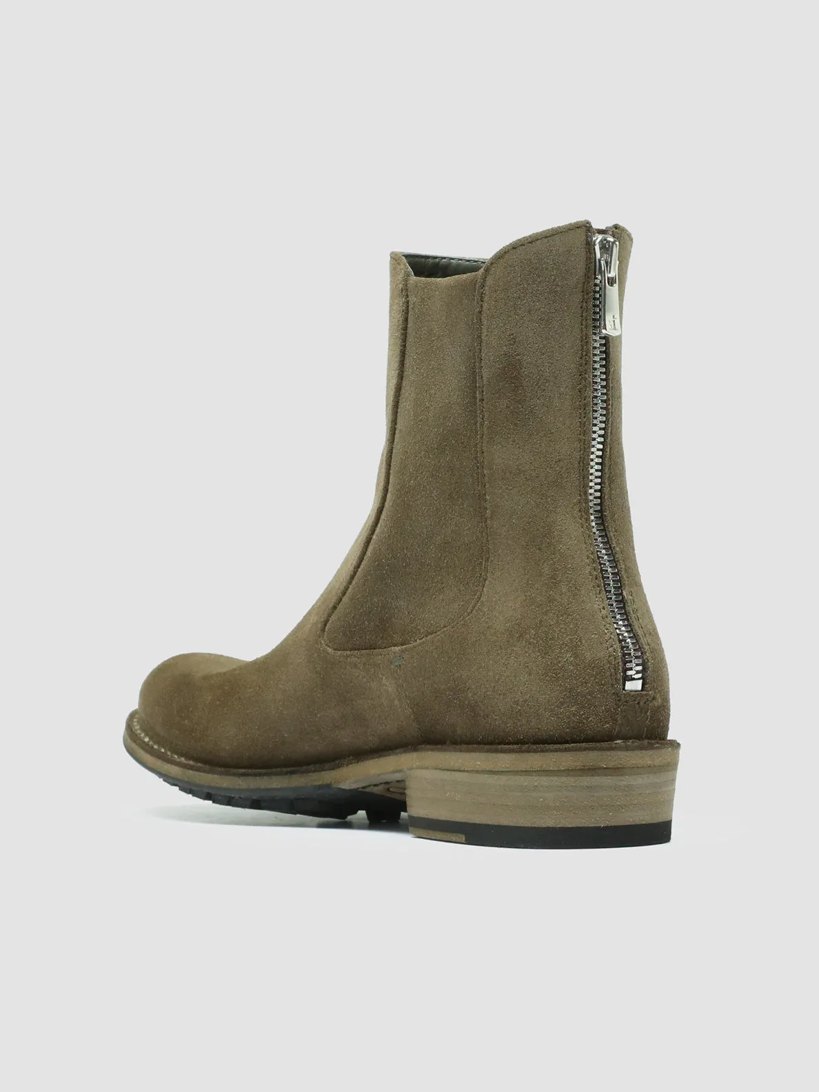 LEGRAND 229 - Taupe Suede Zip Boots