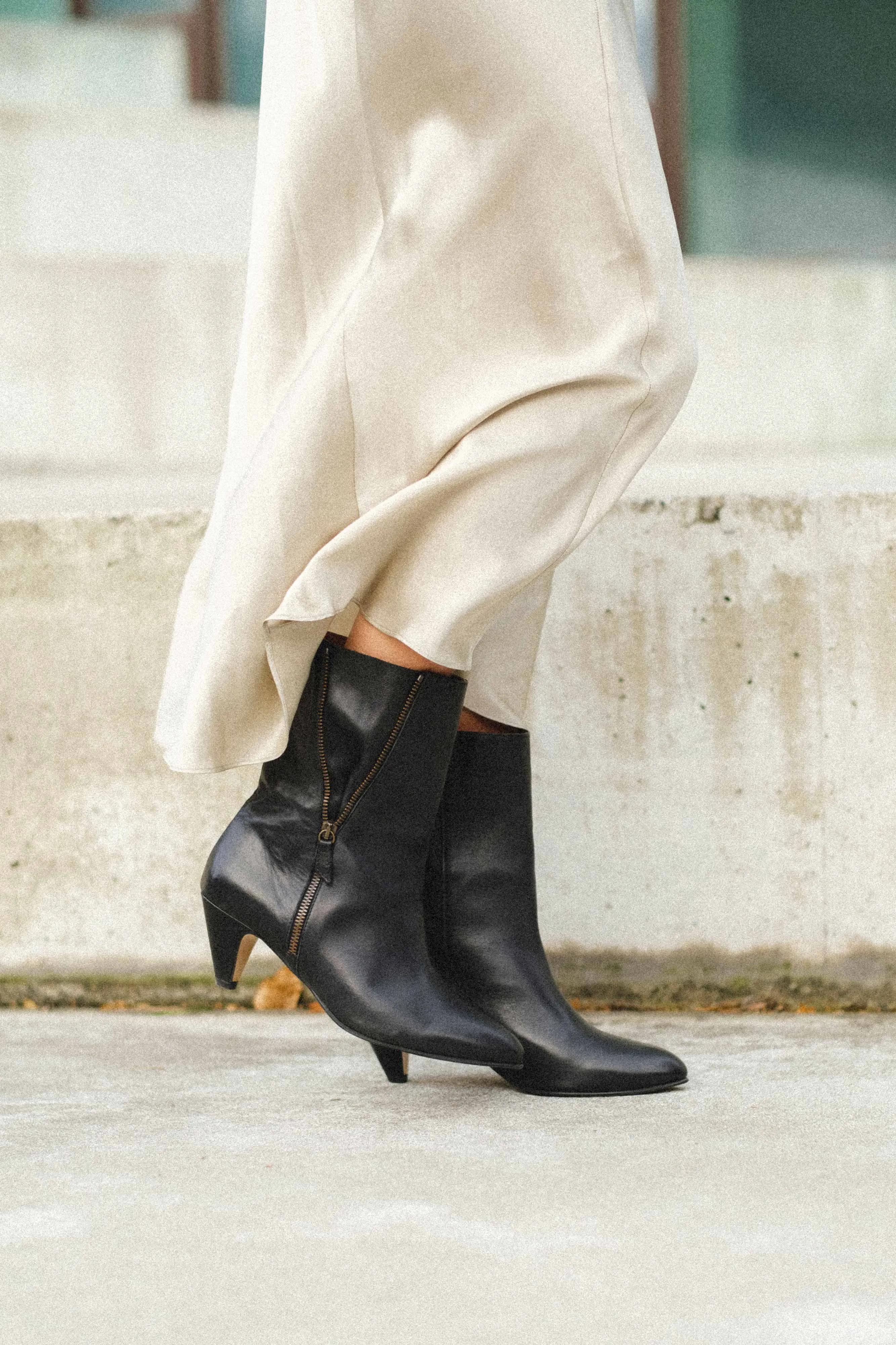 Livianna 50 Stiletto Soft Calf Black