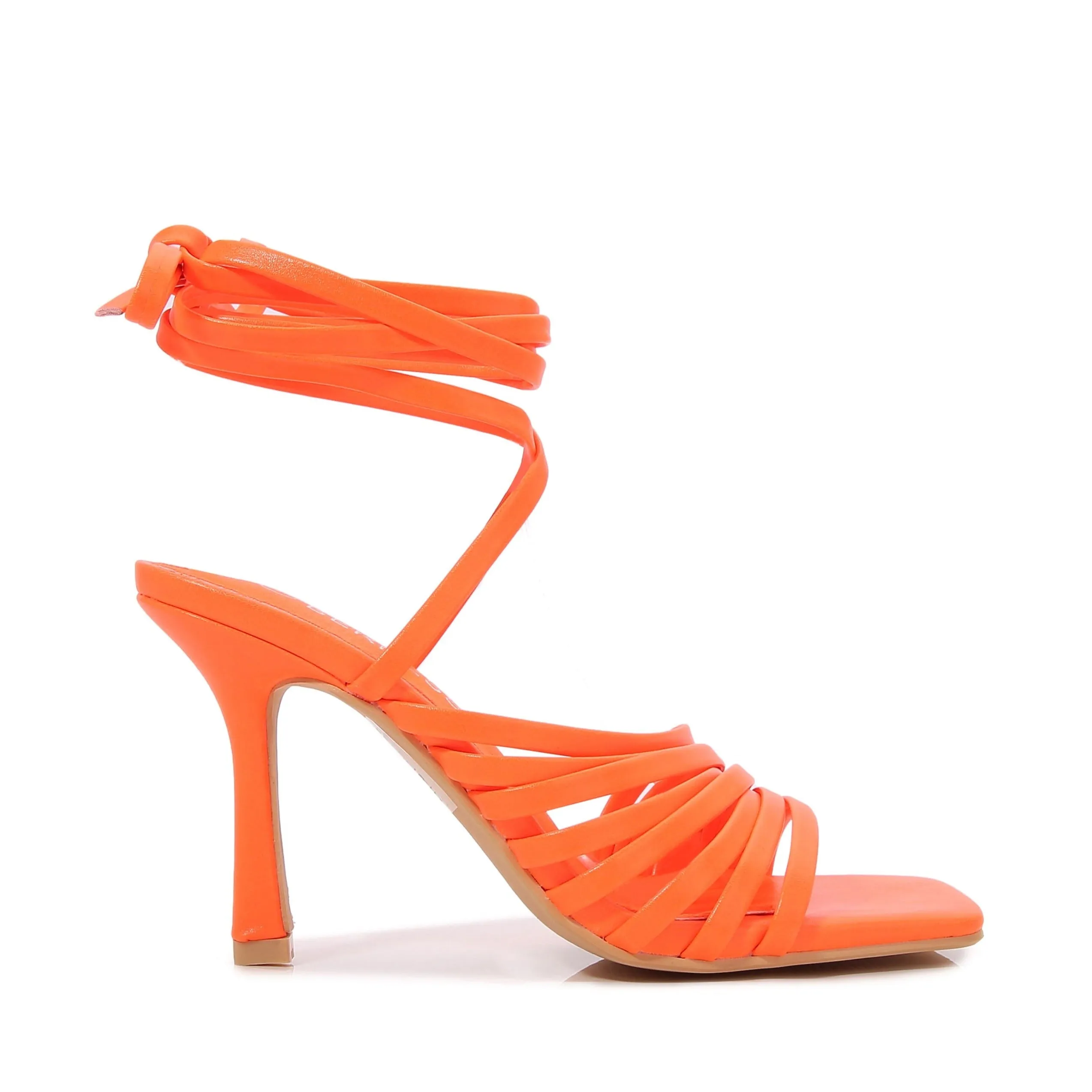 LONDON Orange Faux Leather