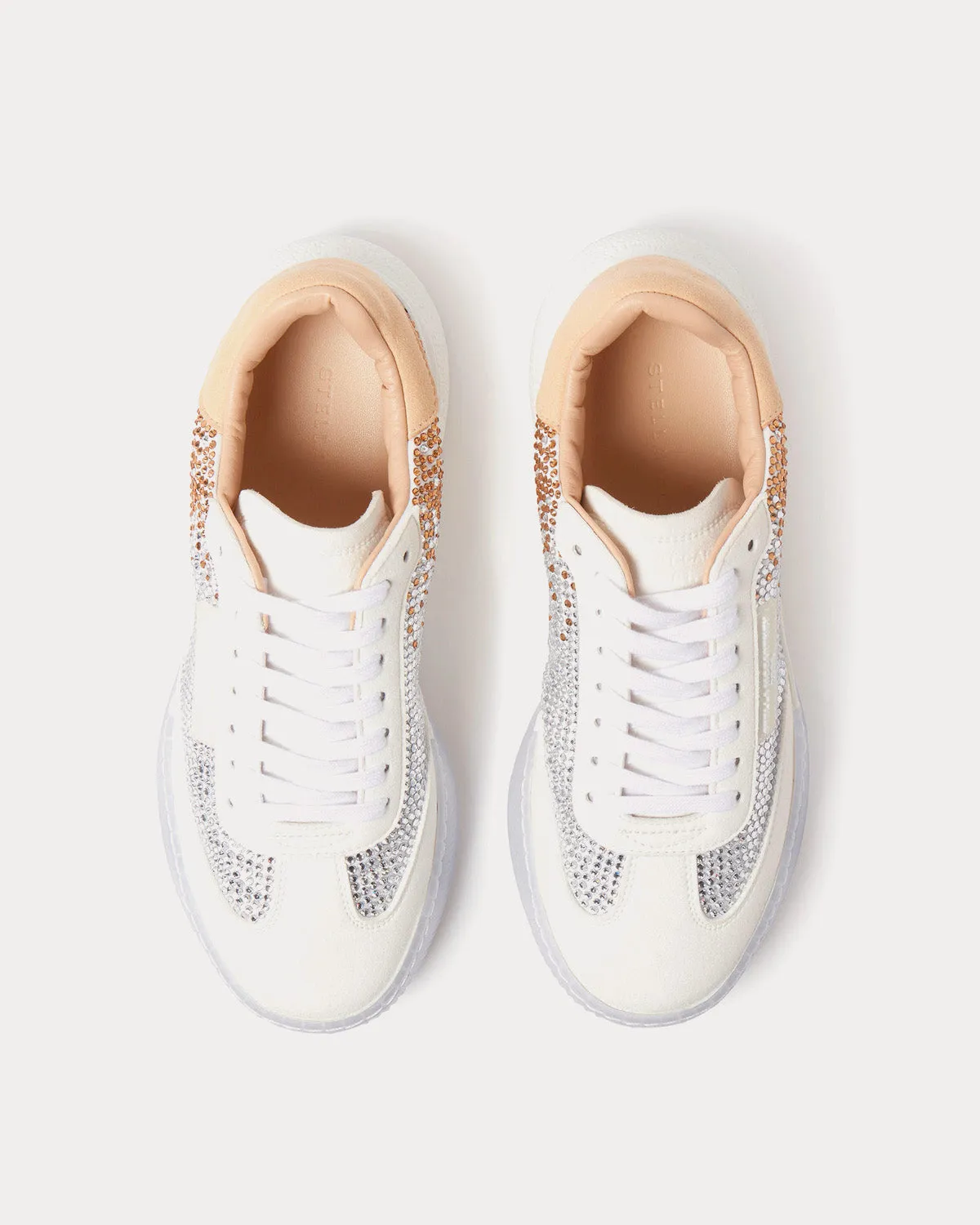 Loop Lace-up Crystal Degradé Smoked Topaz Low Top Sneakers