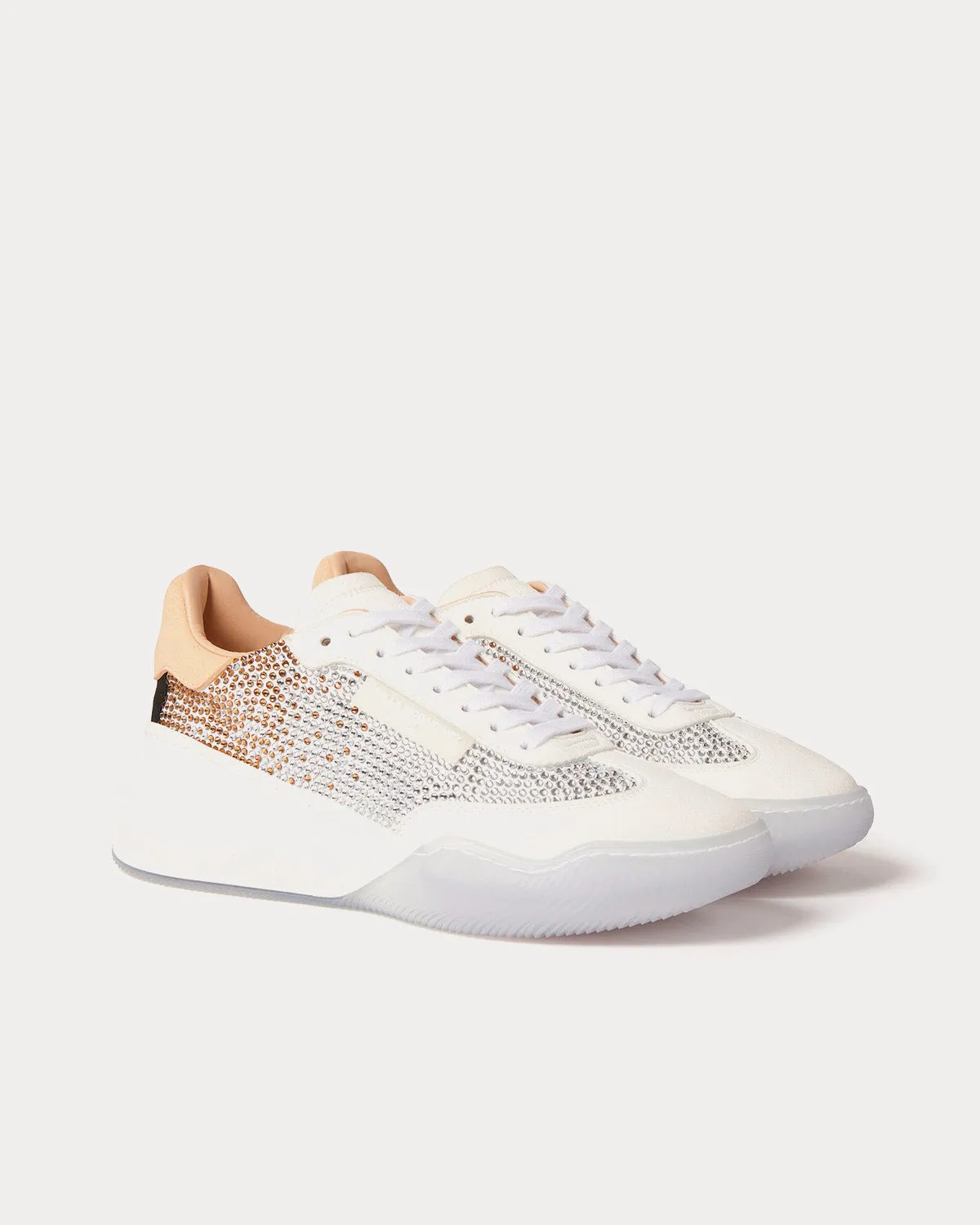 Loop Lace-up Crystal Degradé Smoked Topaz Low Top Sneakers