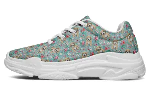 Maltipoo Flower Chunky Sneakers