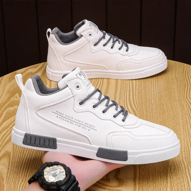 Men's Non-slip Leather Casual Sneakers