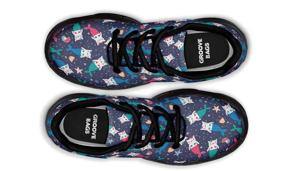 Mermaid Cat Chunky Sneakers