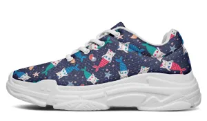 Mermaid Cat Chunky Sneakers