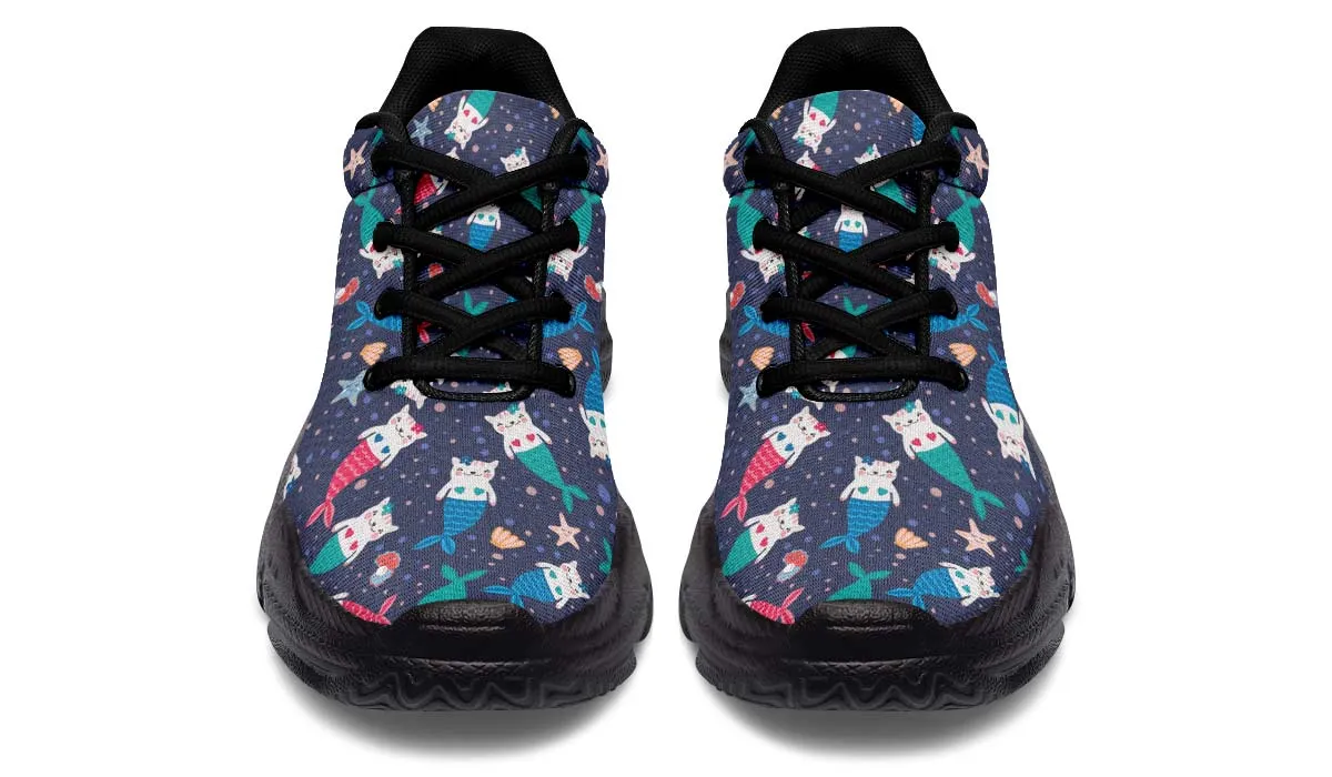 Mermaid Cat Chunky Sneakers