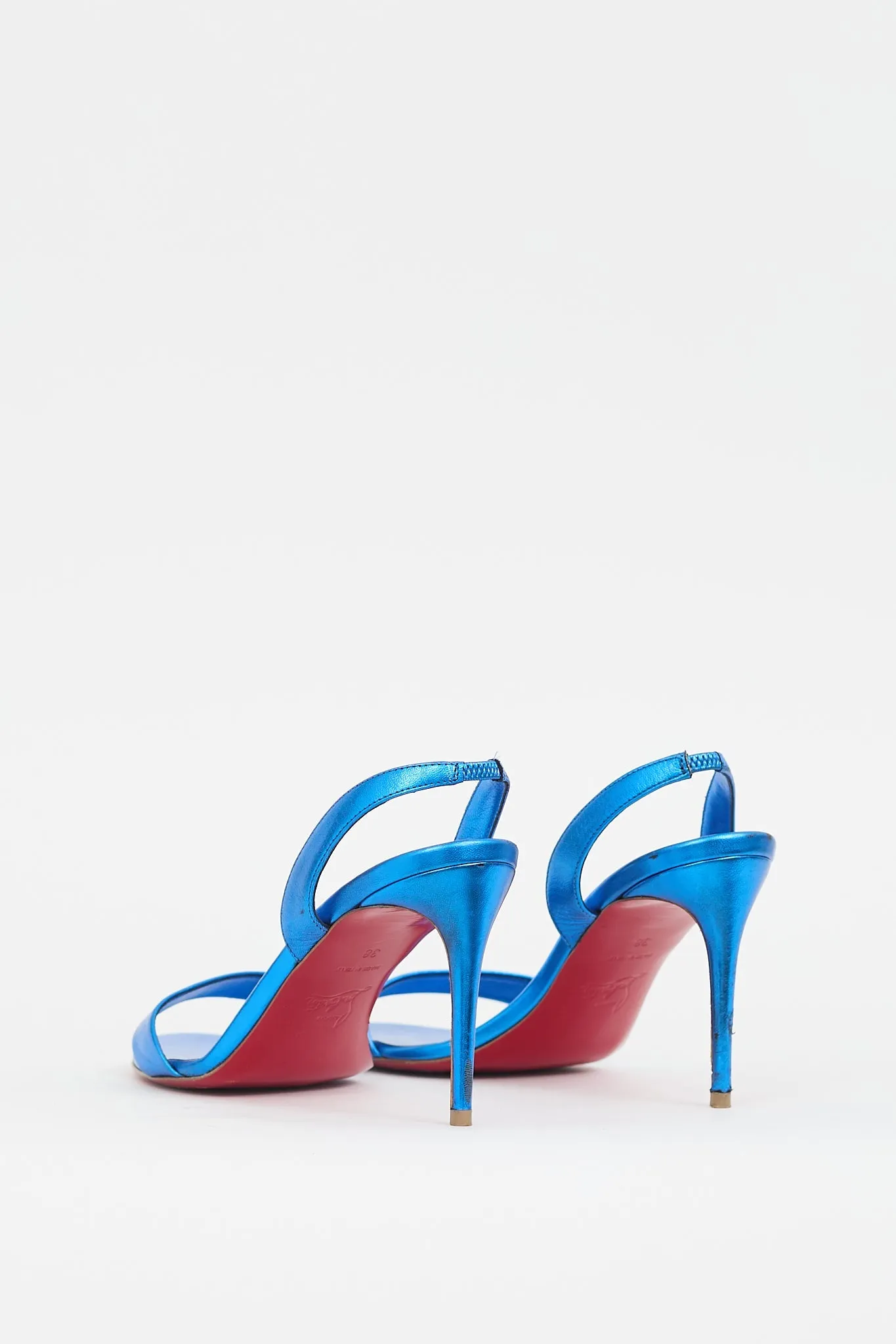 Metallic Blue O Marylin Heel