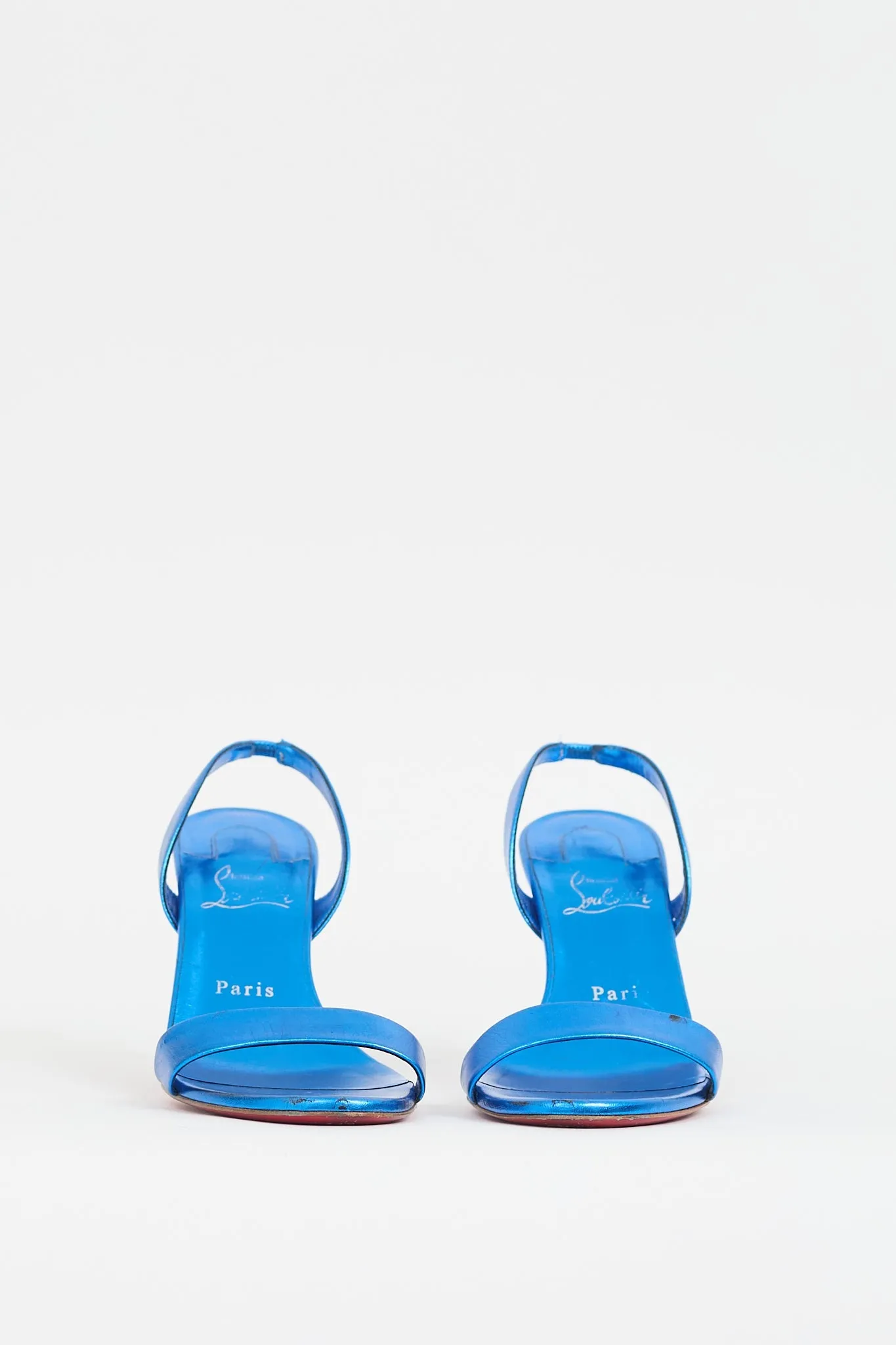 Metallic Blue O Marylin Heel