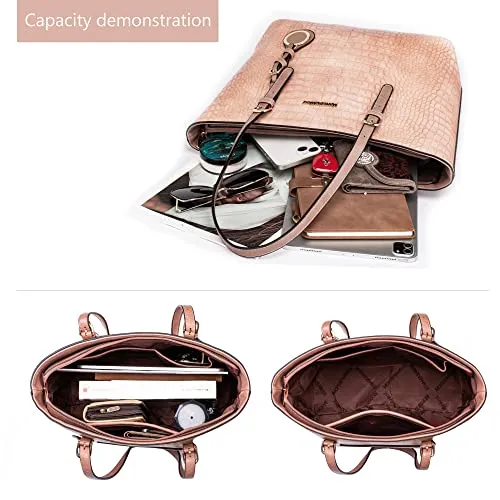 Montana West Totes Large Purse Shoulder Handbag with Wallet Set for Women 3 Pcs MWC3-G053PK2
