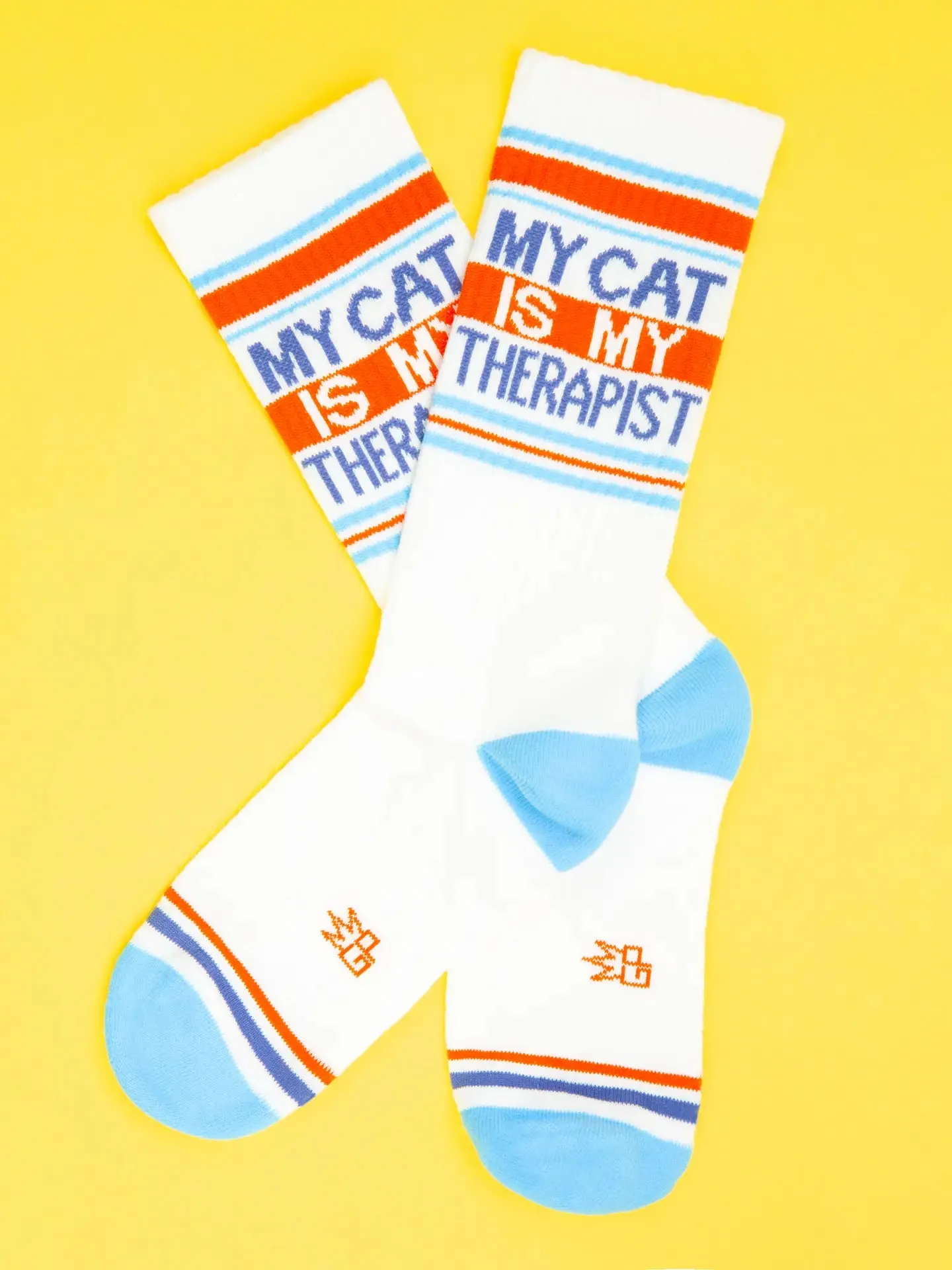 My Cat Is My Therapist Gym Crew Socks