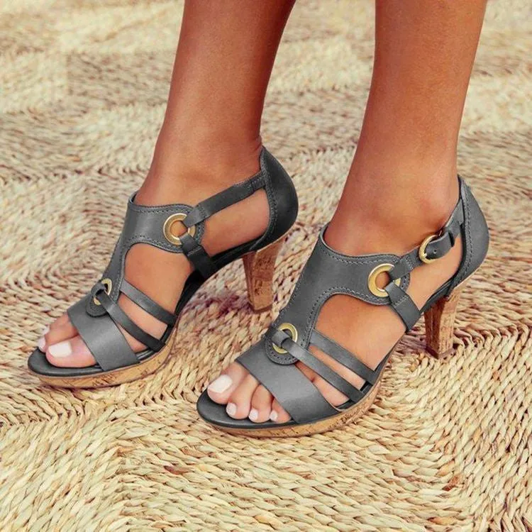 Nanccy Comfortable Heel Sandals