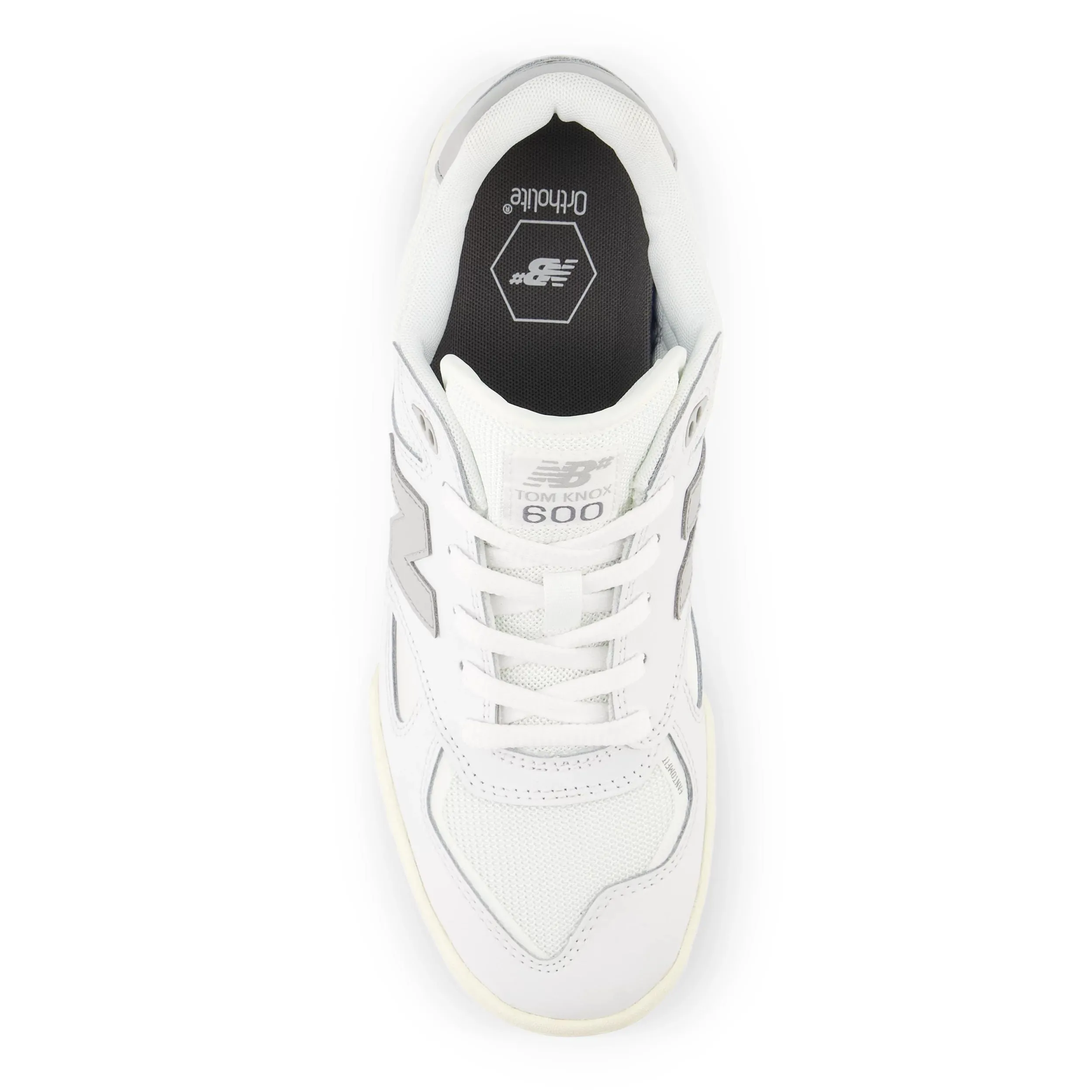 New Balance Numeric 600 Tom Knox Skateboard Shoe - White/Grey