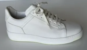 NIB $690 Bottega Veneta Men's White Calf Leather Sneakers 9. 5 US (42.5) 578298