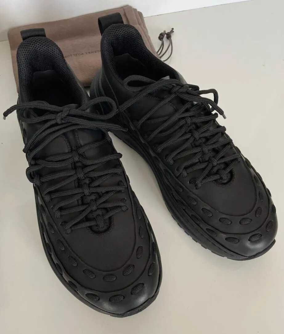 NIB $950 Bottega Veneta Mens Leather Black Sneakers 7.5 US (40.5) 578305 1000