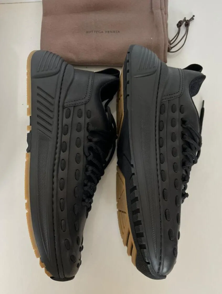 NIB $950 Bottega Veneta Mens Leather Black Sneakers 7.5 US (40.5) 578305 1000