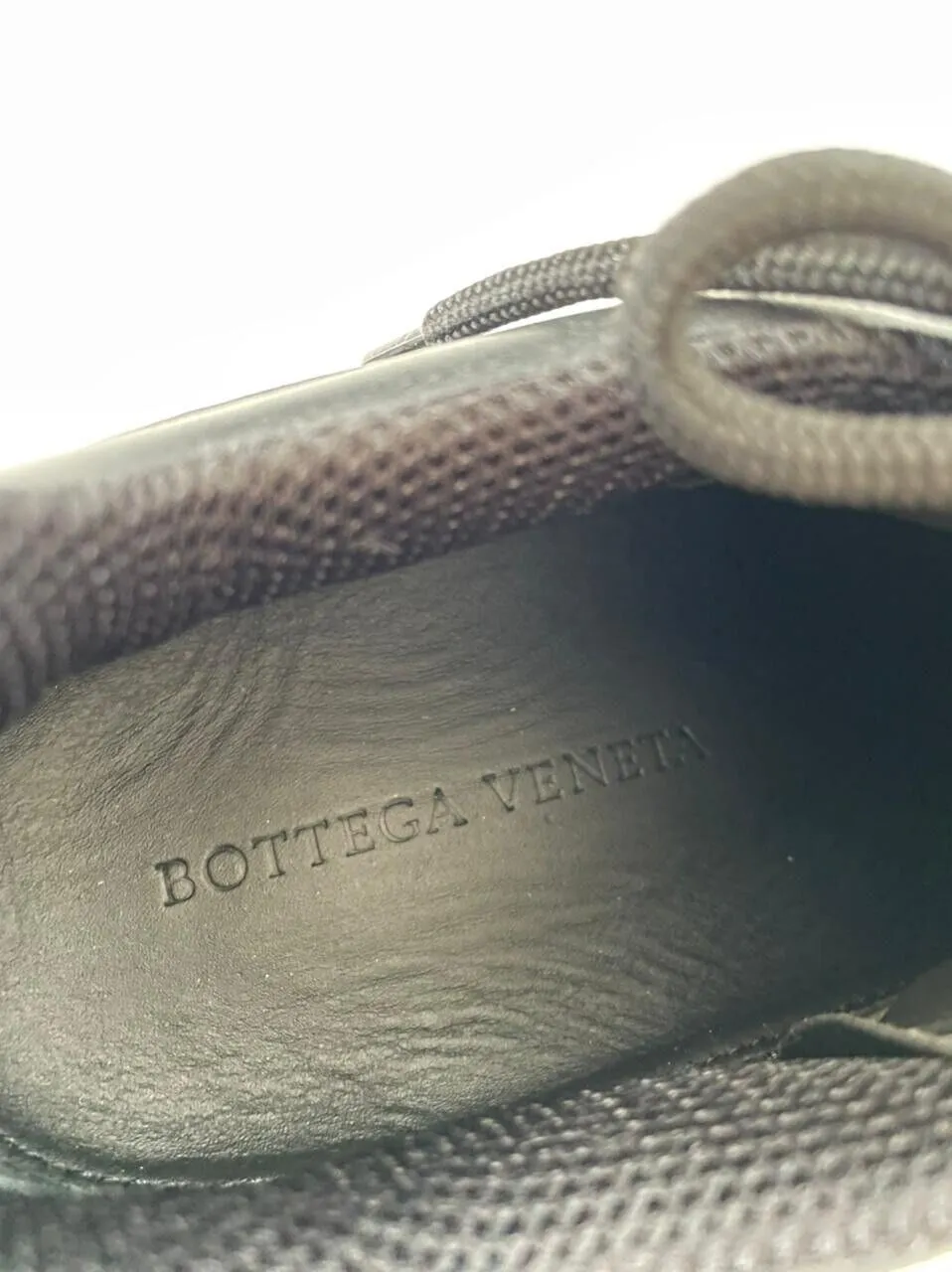 NIB $950 Bottega Veneta Mens Leather Black Sneakers 7.5 US (40.5) 578305 1000