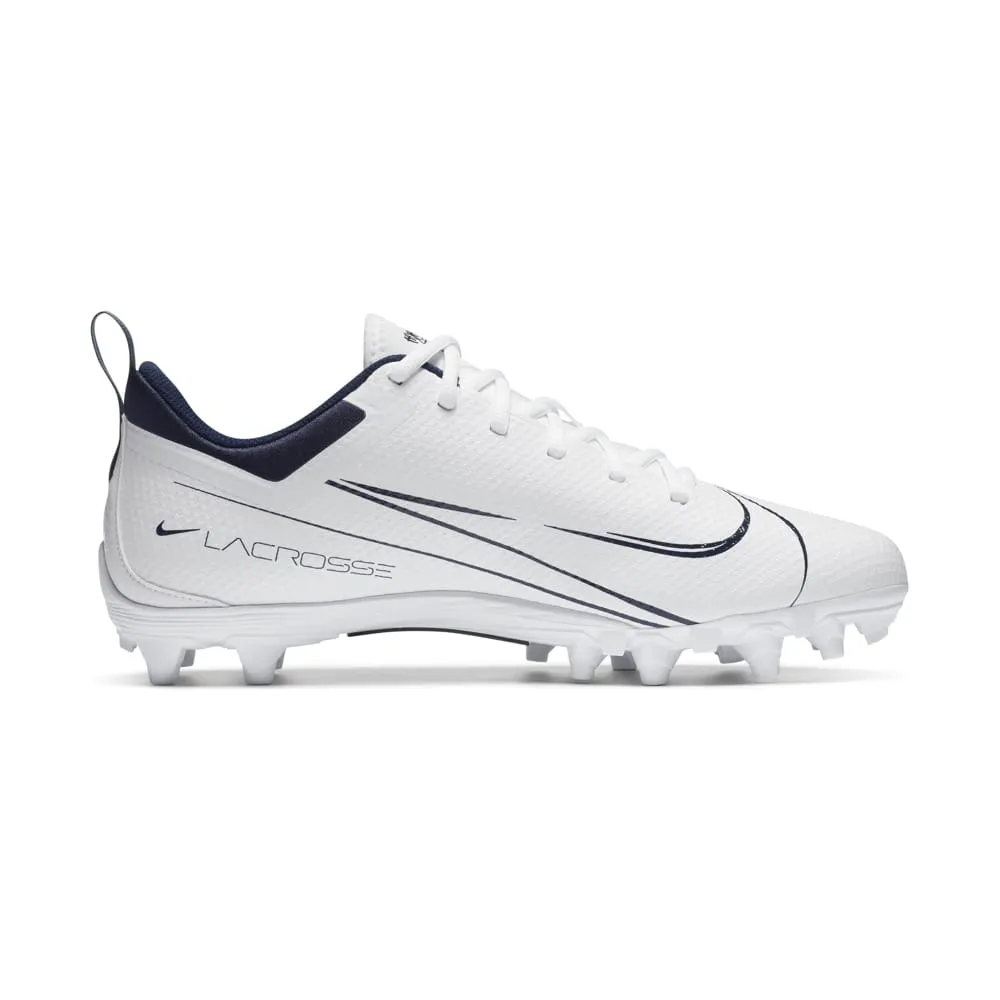 Nike Alpha Huarache 7 Varsity Low White/Navy Blue Lacrosse Cleats