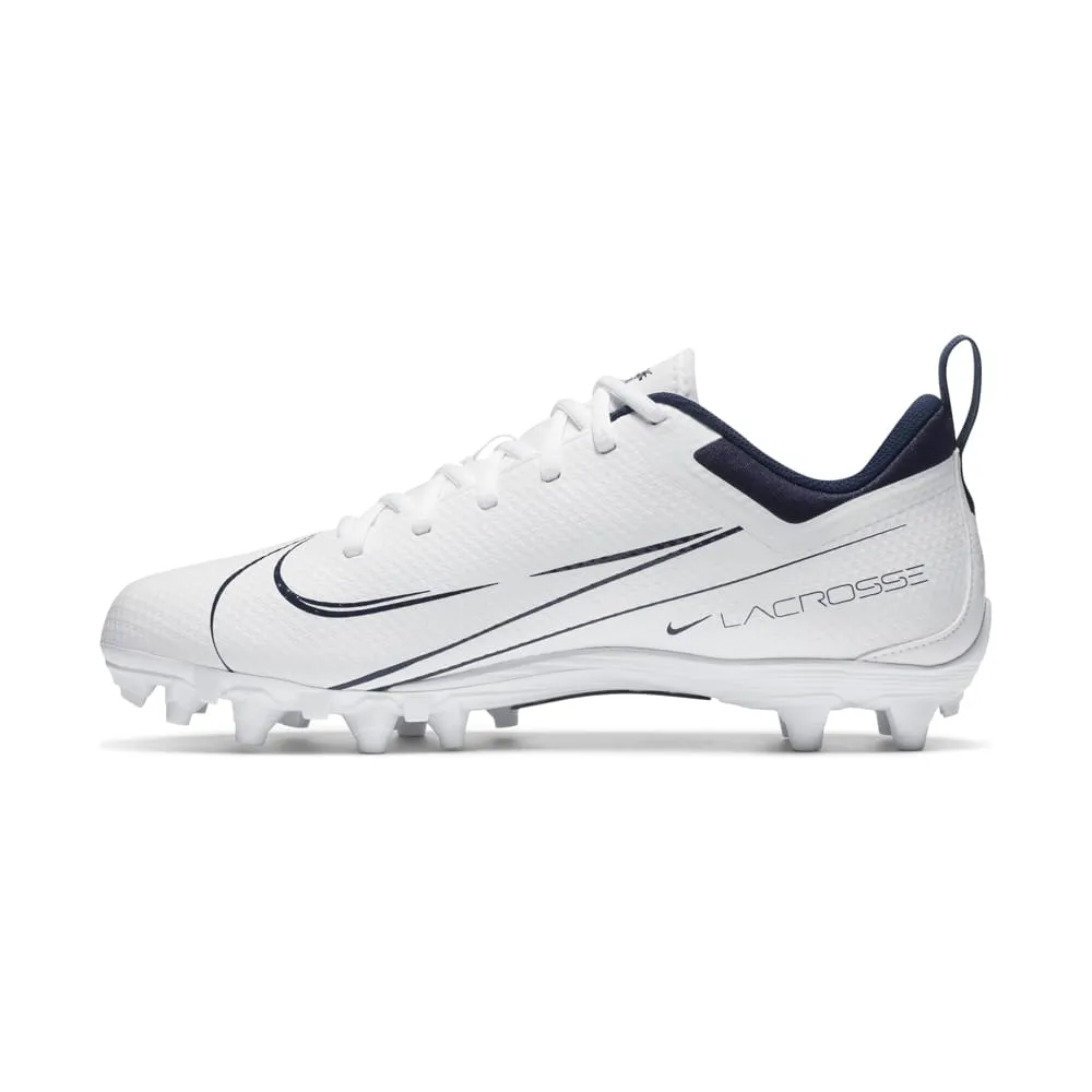 Nike Alpha Huarache 7 Varsity Low White/Navy Blue Lacrosse Cleats