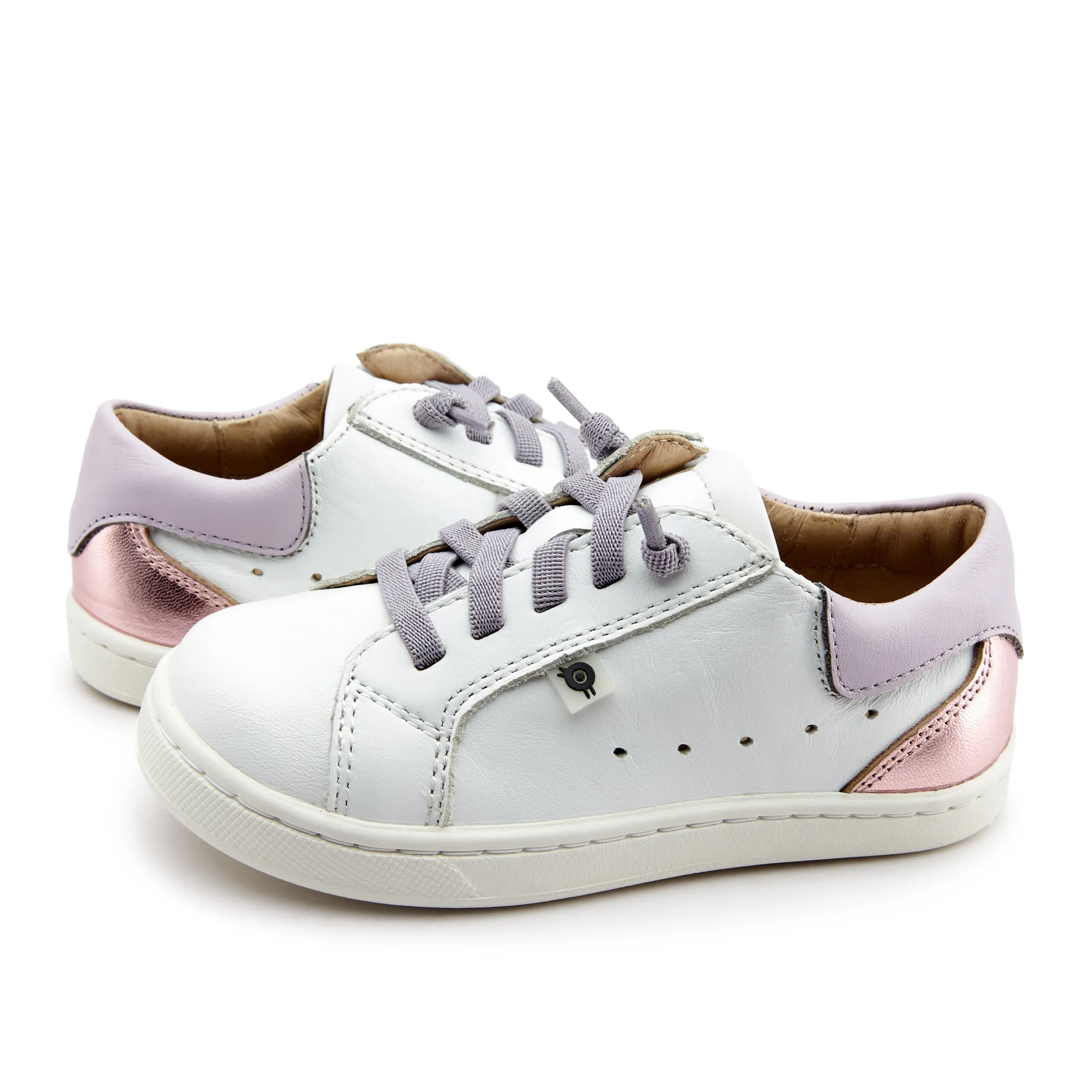 Old Soles Girl's 6153 Quest Sneakers - Snow/Lilium/Pink Frost
