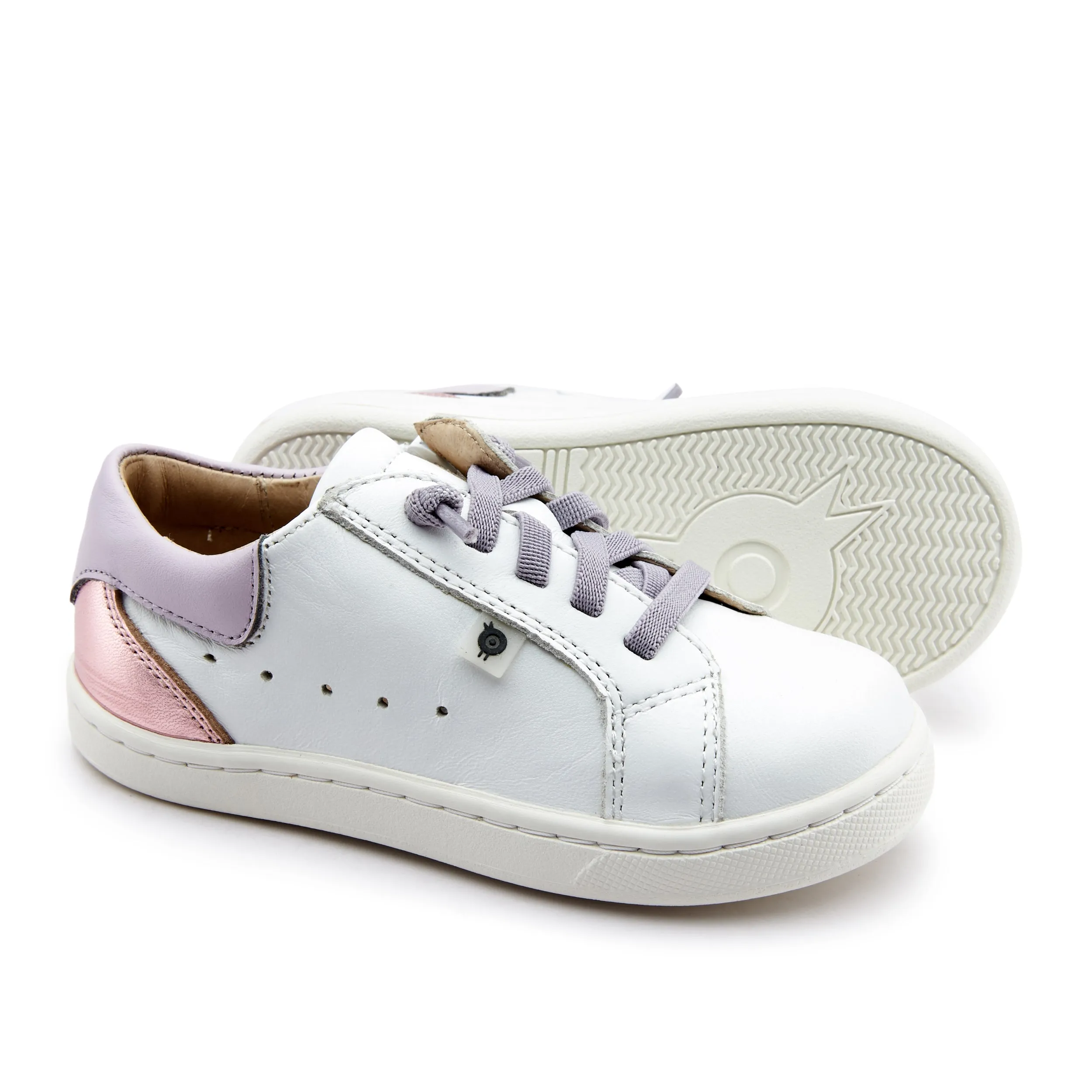 Old Soles Girl's 6153 Quest Sneakers - Snow/Lilium/Pink Frost